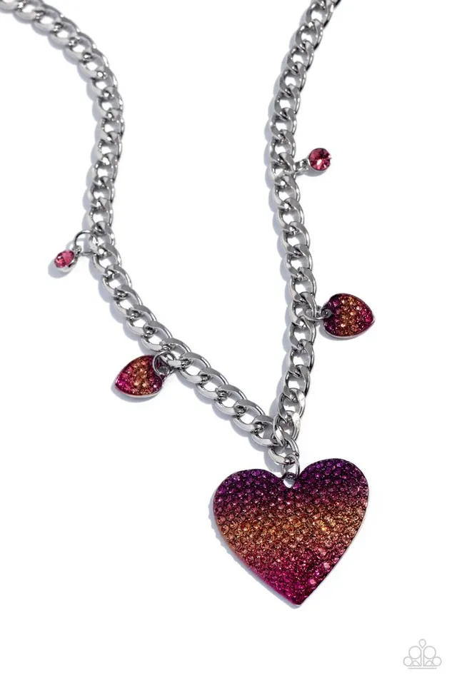 Paparazzi Jewelry Necklaces Paparazzi Necklace For the Most HEART Pink Paparazzi Jewelry Necklaces Paparazzi Necklace For the Most HEART Pink