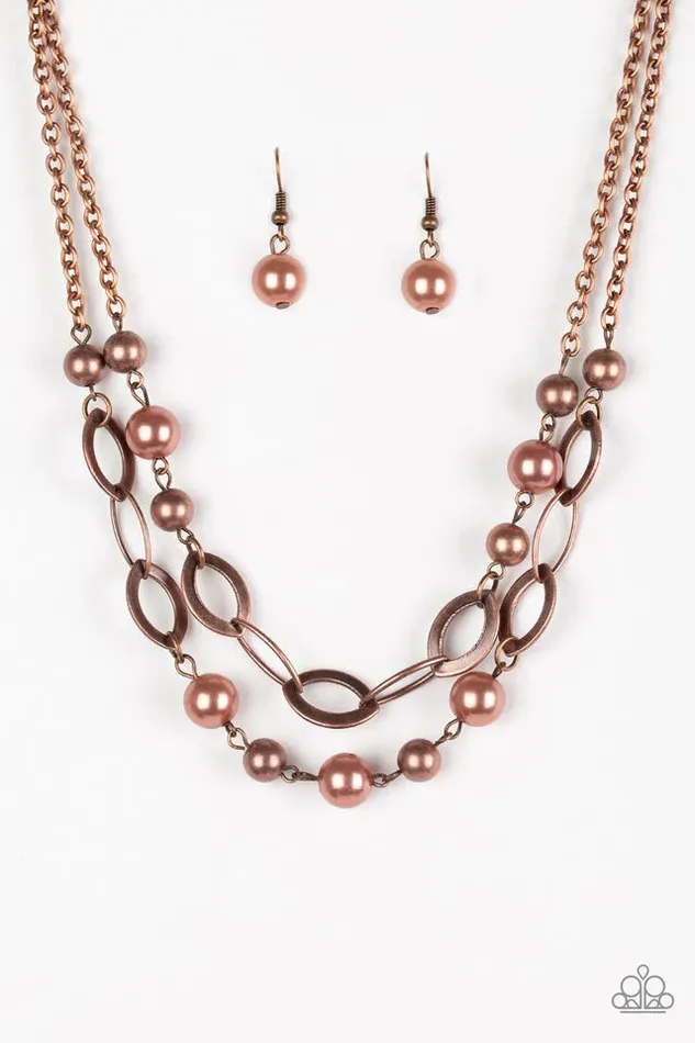 Paparazzi Jewelry Necklaces Paparazzi Necklace GLIMMER Takes All Copper