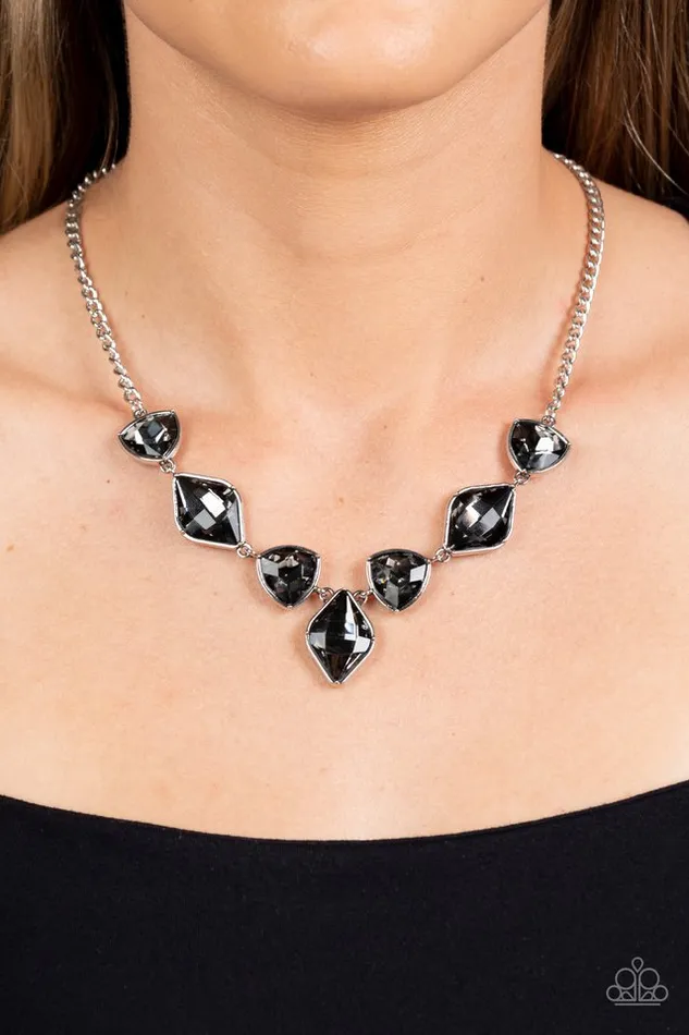 Paparazzi Jewelry Necklaces Paparazzi Necklace Glittering Geometrics Silver