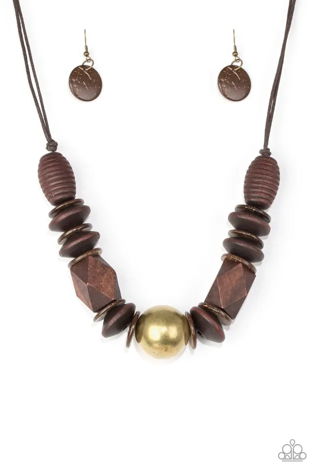 Paparazzi Jewelry Necklaces Paparazzi Necklace Grand Turks Getaway Brass