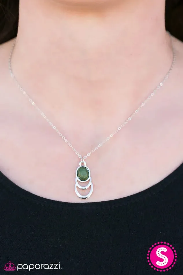 Paparazzi Jewelry Necklaces Paparazzi Necklace Ground Zero Green