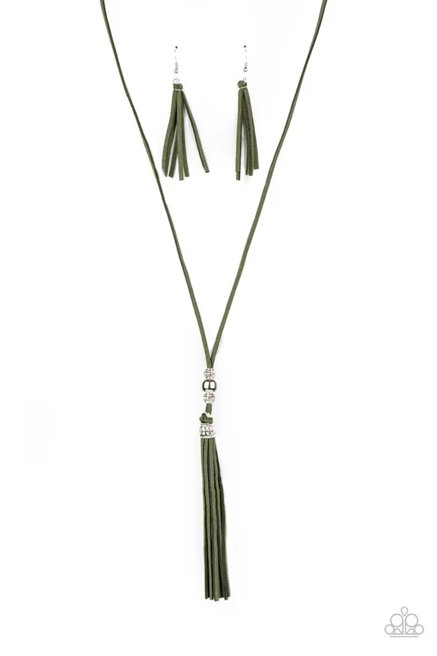 Paparazzi Jewelry Necklaces Paparazzi Necklace Hold My Tassel Green Paparazzi Jewelry Necklaces Paparazzi Necklace Hold My Tassel Green