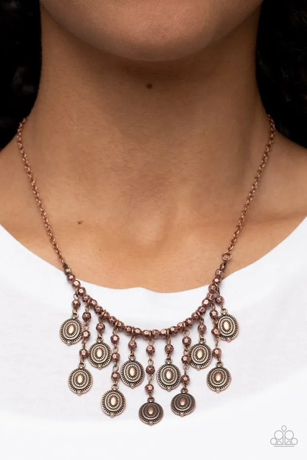 Paparazzi Jewelry Necklaces Paparazzi Necklace Leave it in the PASTURE Copper