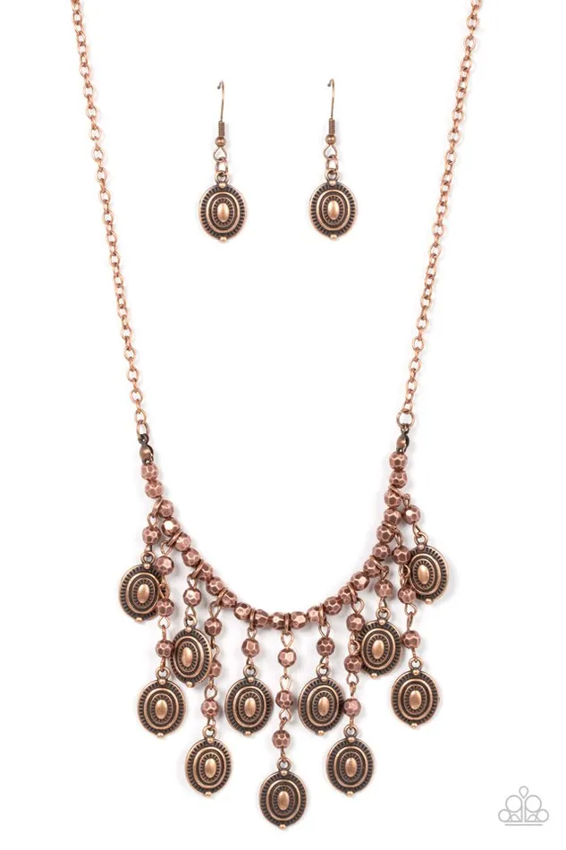 Paparazzi Jewelry Necklaces Paparazzi Necklace Leave it in the PASTURE Copper Paparazzi Jewelry Necklaces Paparazzi Necklace Leave it in the PASTURE Copper