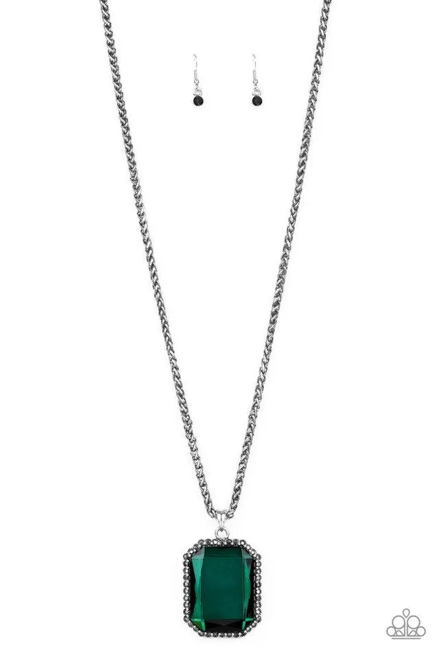 Paparazzi Jewelry Necklaces Paparazzi Necklace Let Your HEIR Down Green