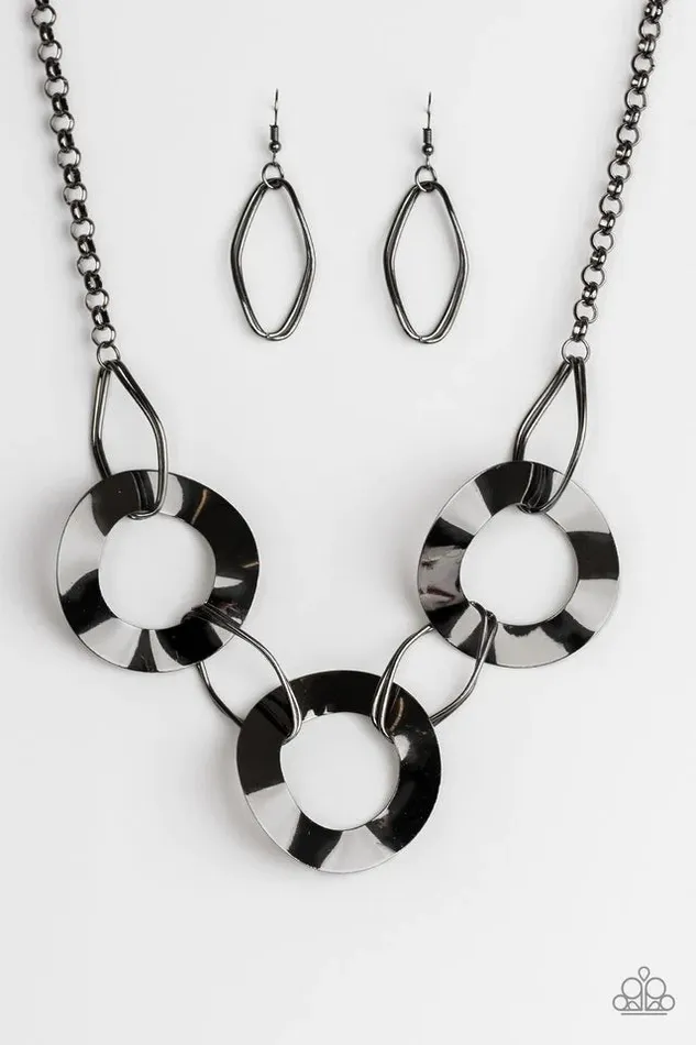 Paparazzi Jewelry Necklaces Paparazzi Necklace Modern Mechanics Black