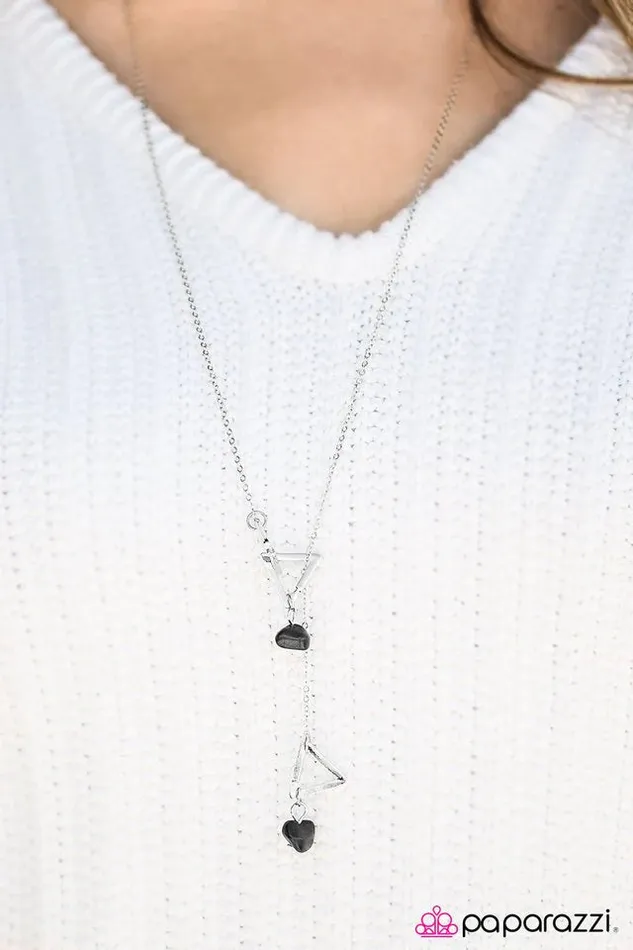 Paparazzi Jewelry Necklaces Paparazzi Necklace Mountain Tour Black