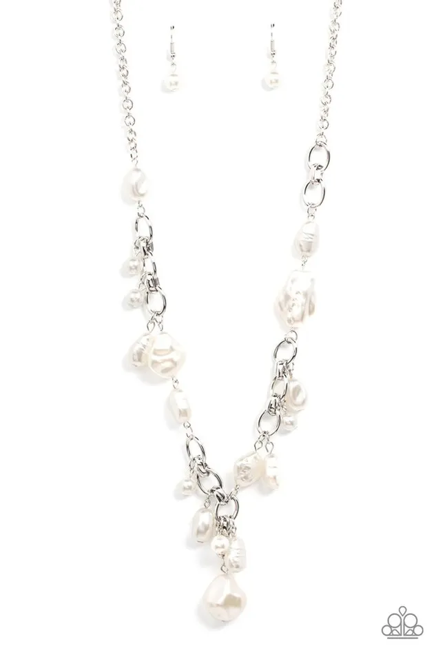 Paparazzi Jewelry Necklaces Paparazzi Necklace Nautical Nouveau White Paparazzi Jewelry Necklaces Paparazzi Necklace Nautical Nouveau White