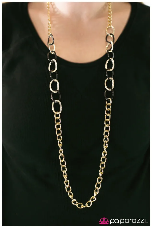 Paparazzi Jewelry Necklaces Paparazzi Necklace No More Mrs Nice Girl Gold