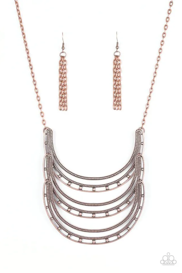 Paparazzi Jewelry Necklaces Paparazzi Necklace One Horse Race Copper