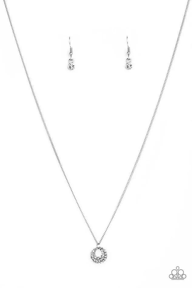 Paparazzi Jewelry Necklaces Paparazzi Necklace One Small Step For GLAM White