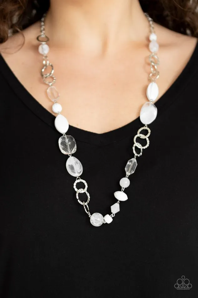 Paparazzi Jewelry Necklaces Paparazzi Necklace Prismatic Paradise White
