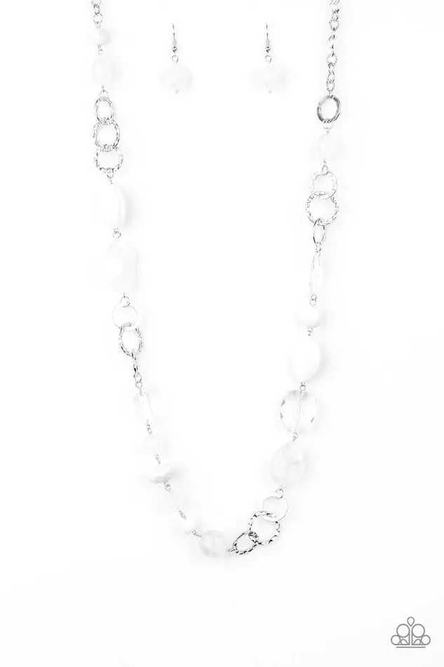 Paparazzi Jewelry Necklaces Paparazzi Necklace Prismatic Paradise White Paparazzi Jewelry Necklaces Paparazzi Necklace Prismatic Paradise White
