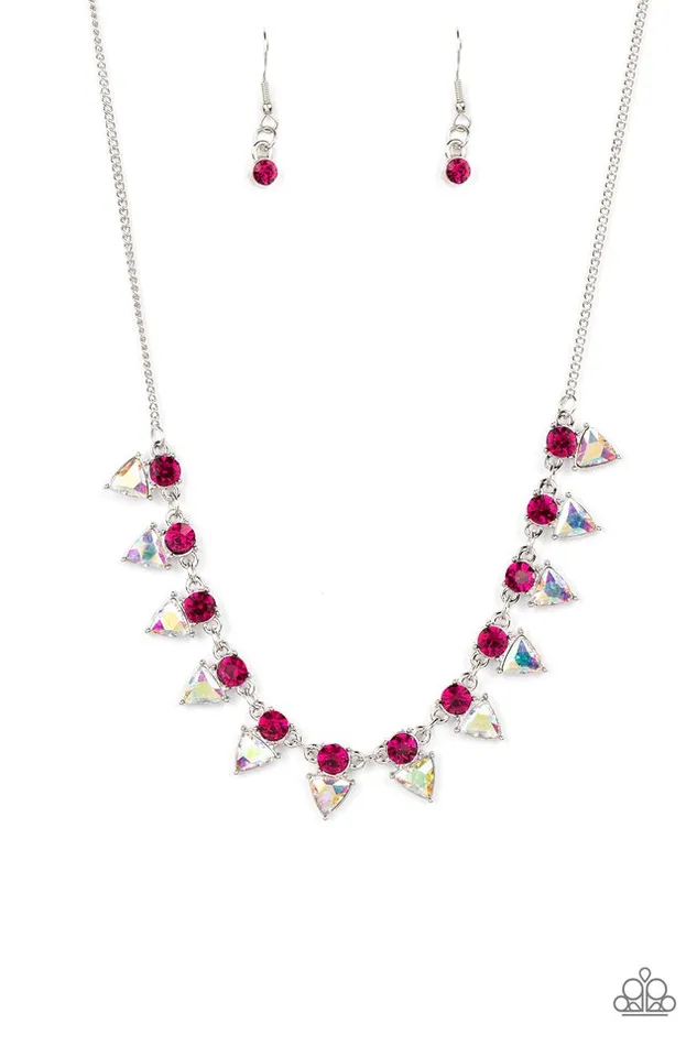 Paparazzi Jewelry Necklaces Paparazzi Necklace RazorSharp Refinement Pink Paparazzi Jewelry Necklaces Paparazzi Necklace RazorSharp Refinement Pink