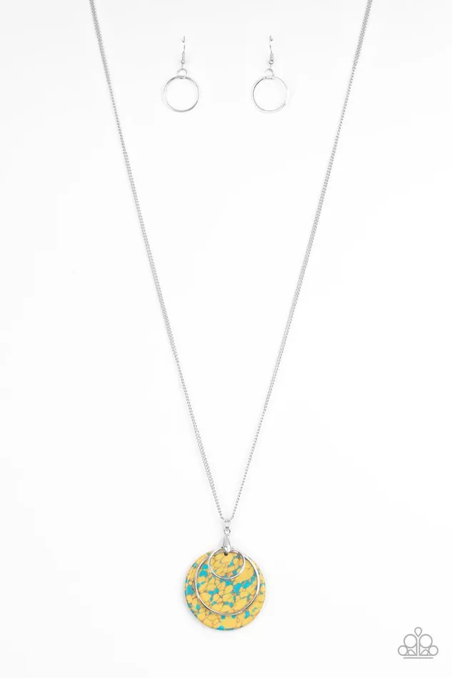 Paparazzi Jewelry Necklaces Paparazzi Necklace Sahara Equinox Yellow Paparazzi Jewelry Necklaces Paparazzi Necklace Sahara Equinox Yellow