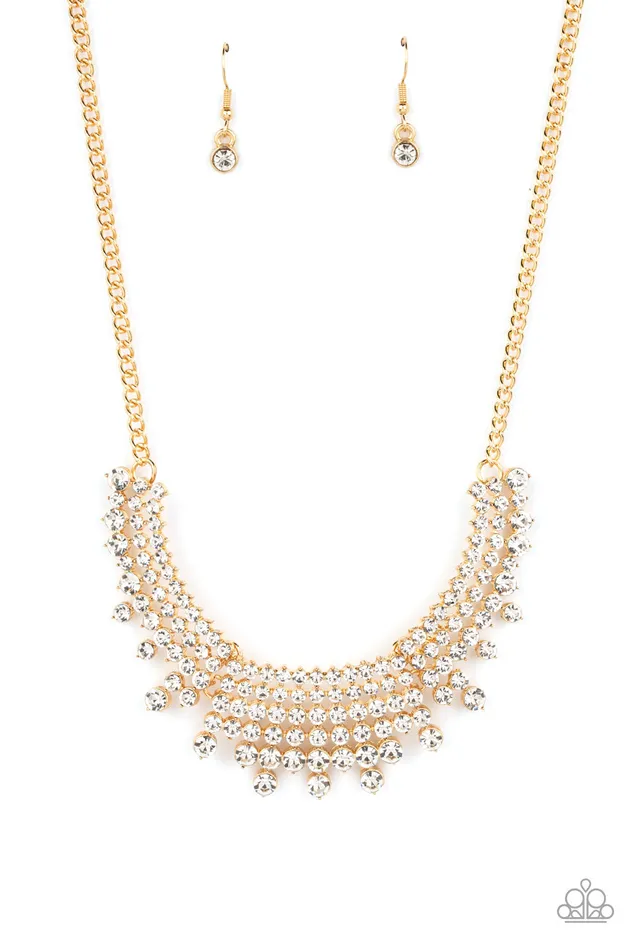 Paparazzi Jewelry Necklaces Paparazzi Necklace Shimmering Song Gold