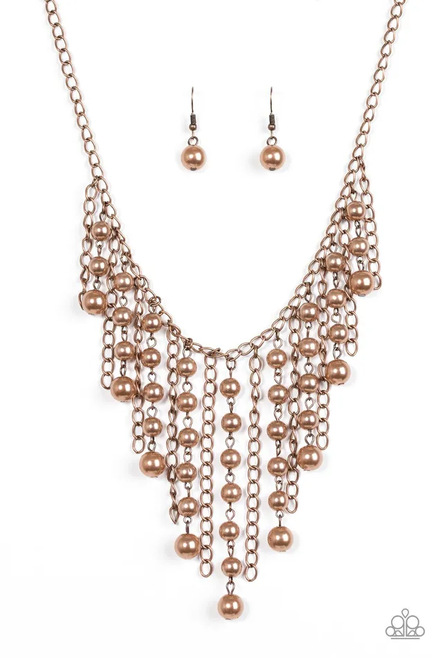Paparazzi Jewelry Necklaces Paparazzi Necklace STUN Control Copper