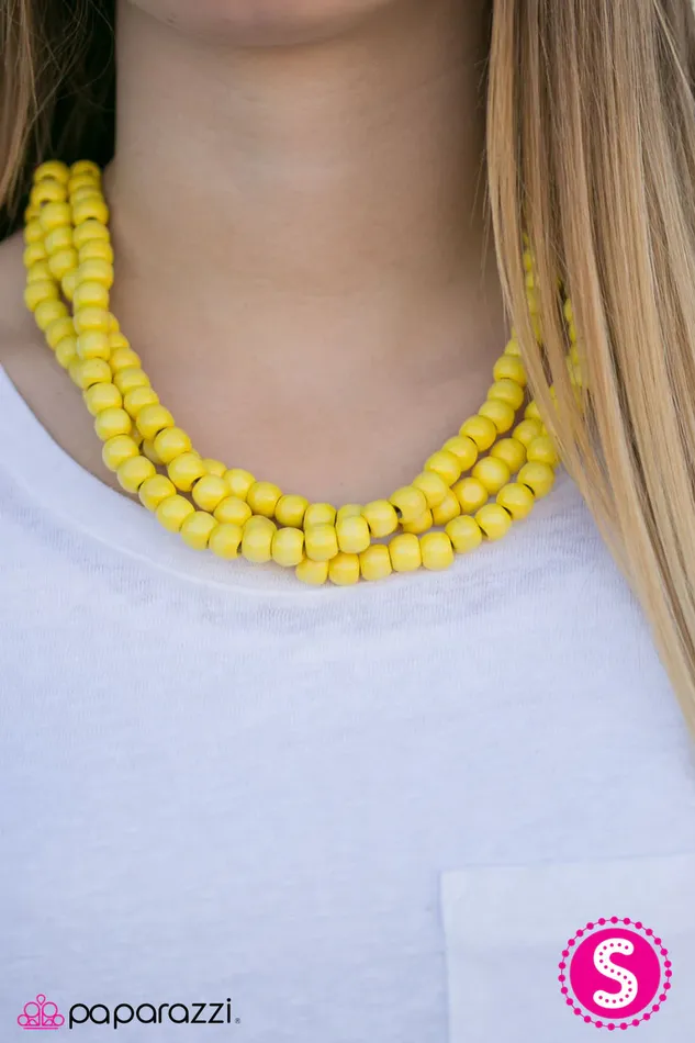 Paparazzi Jewelry Necklaces Paparazzi Necklace Summer Mai Tai Yellow