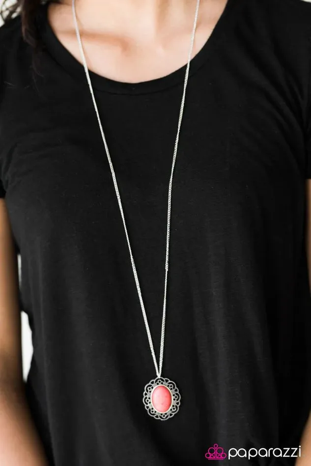 Paparazzi Jewelry Necklaces Paparazzi Necklace Summer Ranch Orange