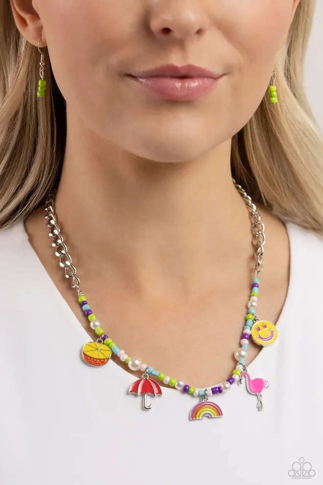 Paparazzi Jewelry Necklaces Paparazzi Necklace Summer Sentiment Multi