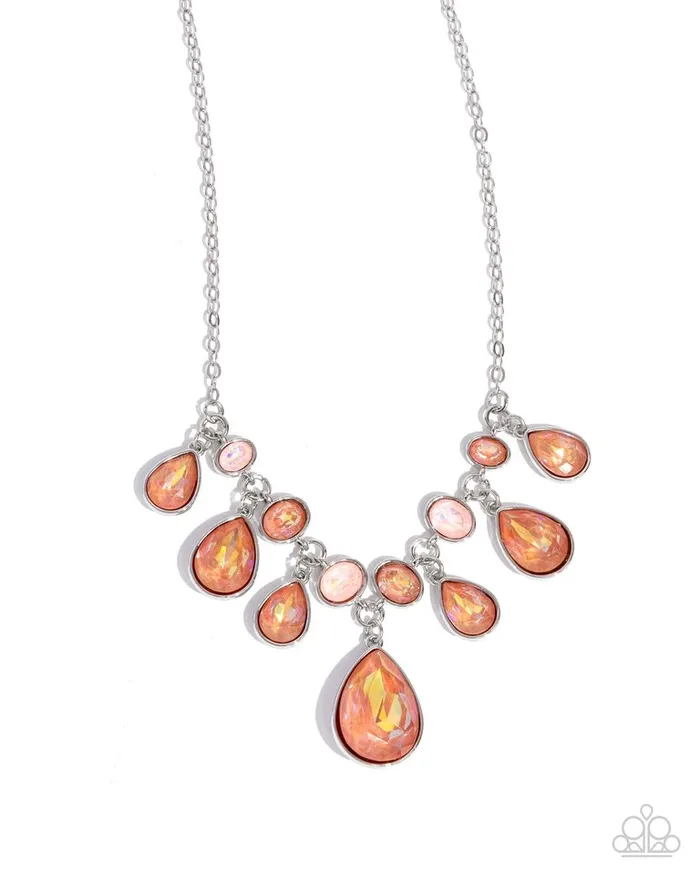 Paparazzi Jewelry Necklaces Paparazzi Necklace Talented Teardrops Orange Paparazzi Jewelry Necklaces Paparazzi Necklace Talented Teardrops Orange