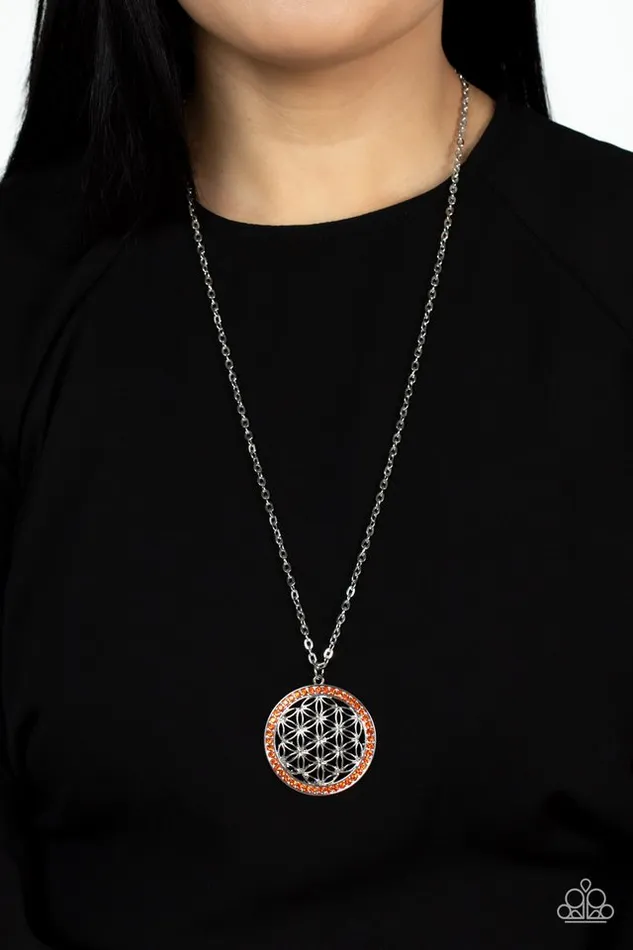 Paparazzi Jewelry Necklaces Paparazzi Necklace Tearoom Twinkle Orange