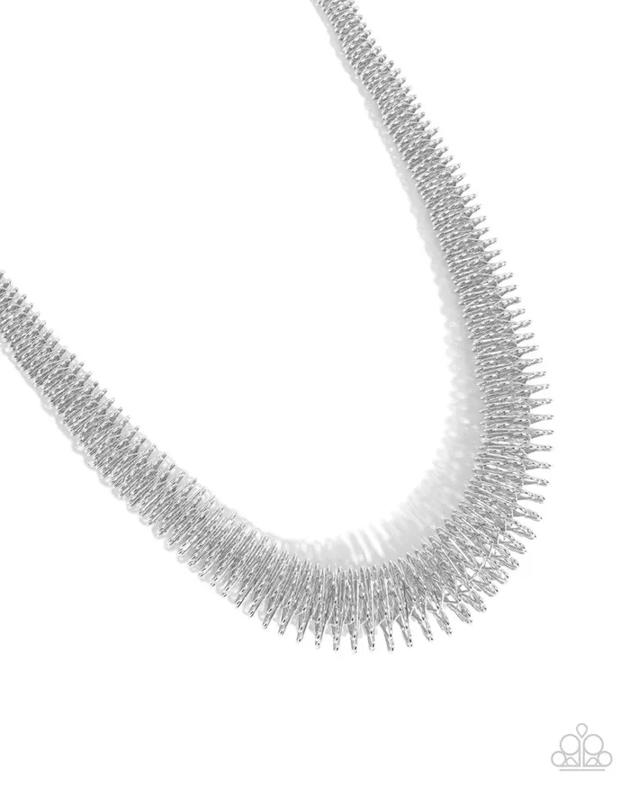 Paparazzi Jewelry Necklaces Paparazzi Necklace Trenchant Tribute Silver Paparazzi Jewelry Necklaces Paparazzi Necklace Trenchant Tribute Silver
