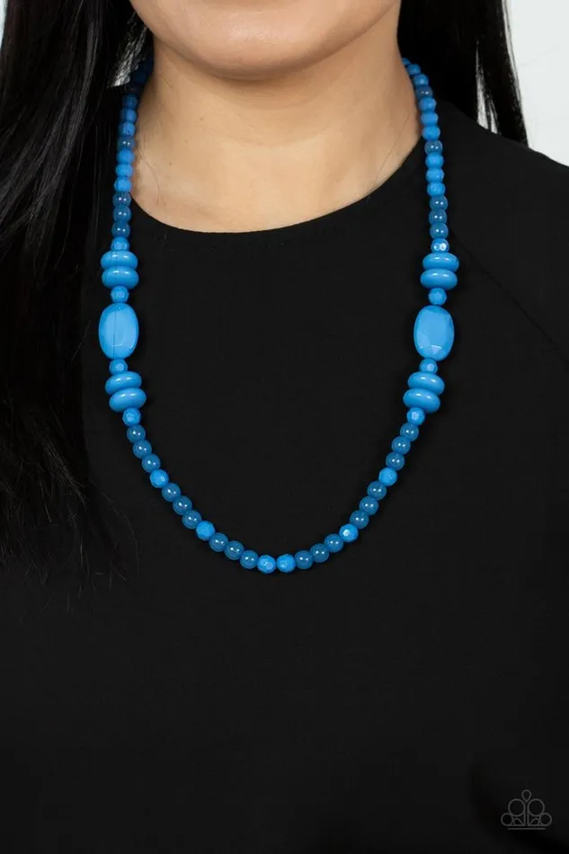 Paparazzi Jewelry Necklaces Paparazzi Necklace Tropical Tourist Blue