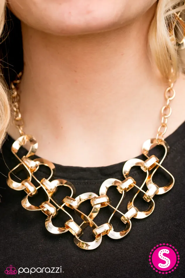 Paparazzi Jewelry Necklaces Paparazzi Necklace Work Play and Slay Gold