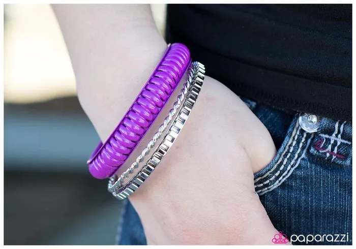 Paparazzi Jewelry Paparazzi Bracelet A Stand Out Performance Purple Bracelets