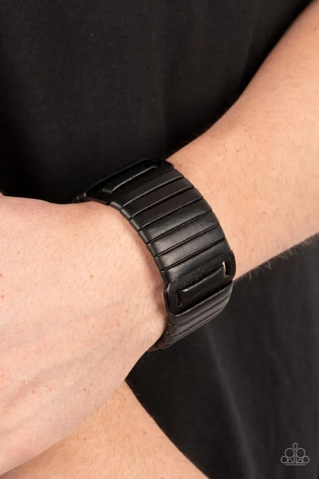 Paparazzi Jewelry Paparazzi Bracelet Leather Lumberyard Black Bracelets
