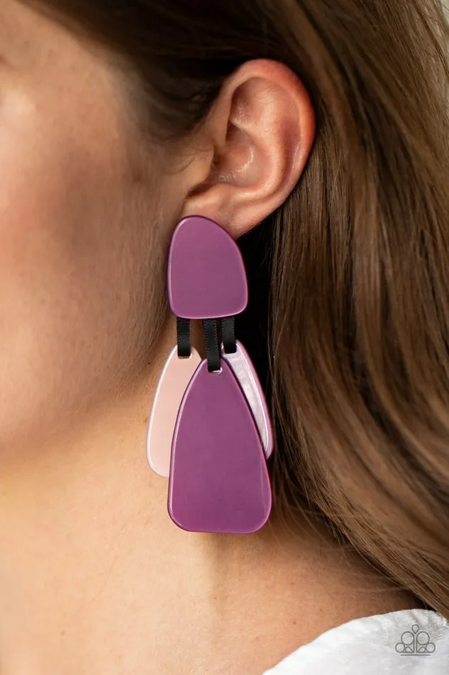 Paparazzi Jewelry Paparazzi Earring All FAUX One Purple Earrings