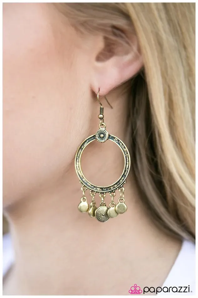 Paparazzi Jewelry Paparazzi Earring All Good Things Brass Earrings