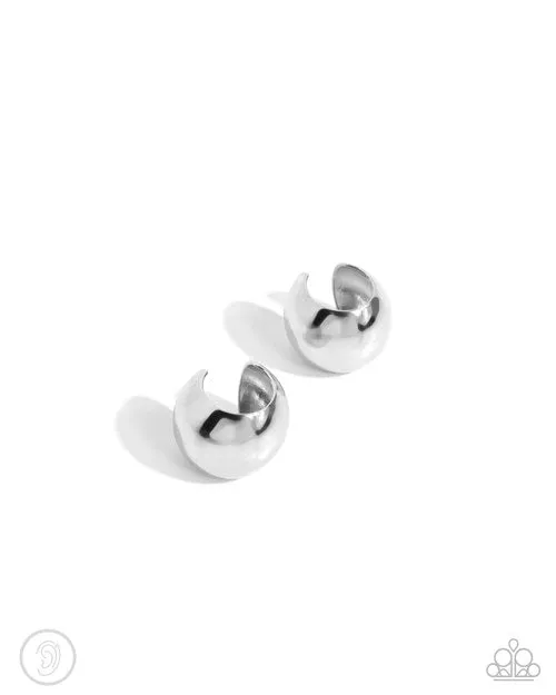 Paparazzi Jewelry Paparazzi Earring American CURL Silver Earrings Paparazzi Jewelry Paparazzi Earring American CURL Silver Earrings