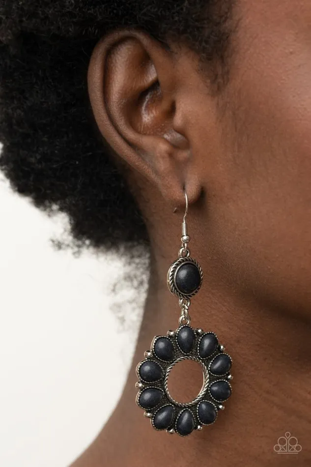 Paparazzi Jewelry Paparazzi Earring Back At The Ranch Black Earrings