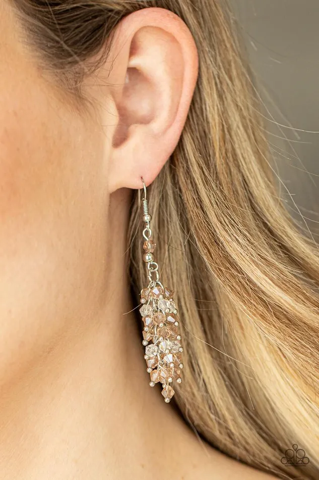 Paparazzi Jewelry Paparazzi Earring Celestial Chandeliers Brown Earrings