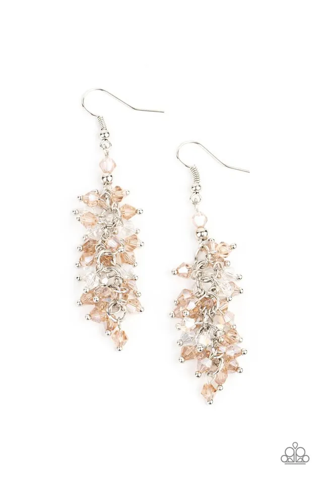Paparazzi Jewelry Paparazzi Earring Celestial Chandeliers Brown Earrings Paparazzi Jewelry Paparazzi Earring Celestial Chandeliers Brown Earrings