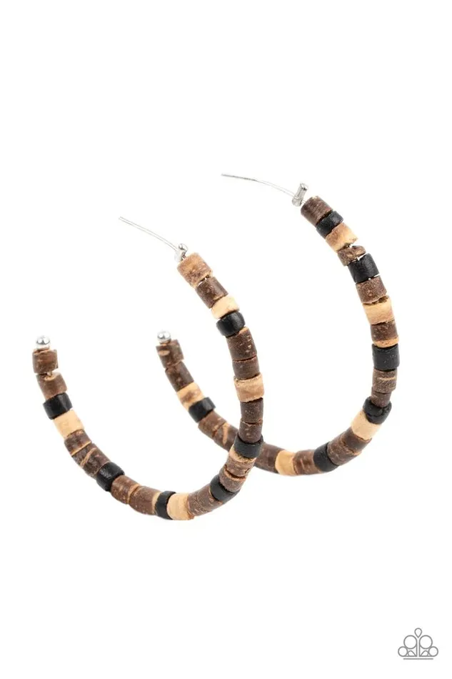Paparazzi Jewelry Paparazzi Earring Effortlessly Earthy Brown Earrings
