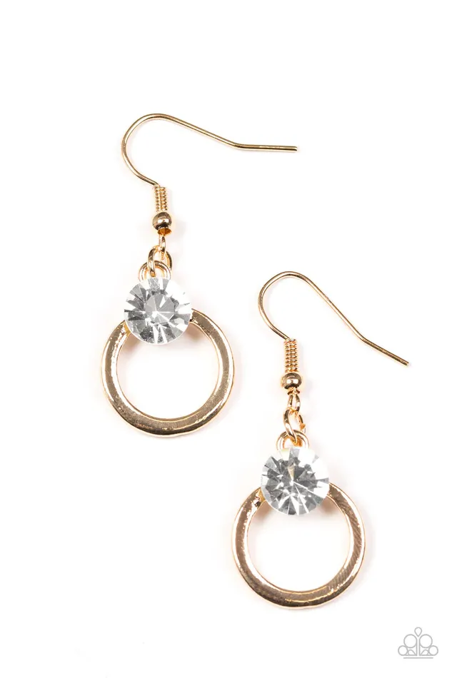 Paparazzi Jewelry Paparazzi Earring FAME On Gold Earrings