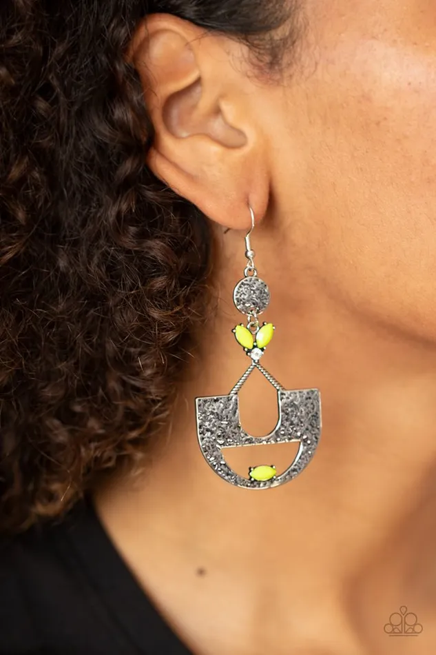 Paparazzi Jewelry Paparazzi Earring Modern Day Mecca Yellow Earrings