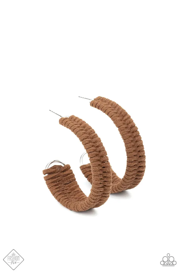 Paparazzi Jewelry Paparazzi Earring Rural Guru Brown Earrings