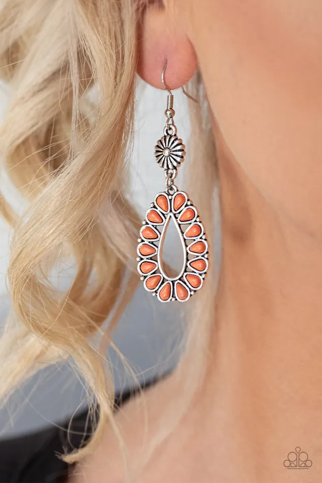 Paparazzi Jewelry Paparazzi Earring Stone Orchard Orange Earrings