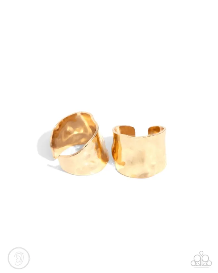 Paparazzi Jewelry Paparazzi Earring Warped Wonder Gold Earrings Paparazzi Jewelry Paparazzi Earring Warped Wonder Gold Earrings
