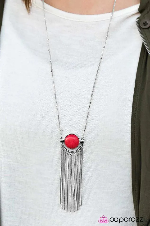Paparazzi Jewelry Paparazzi Necklace After Dusk Red Necklaces