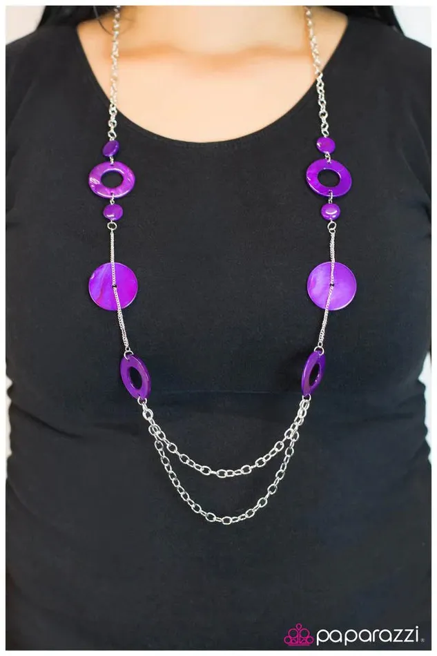 Paparazzi Jewelry Paparazzi Necklace As You Wish Purple Necklaces