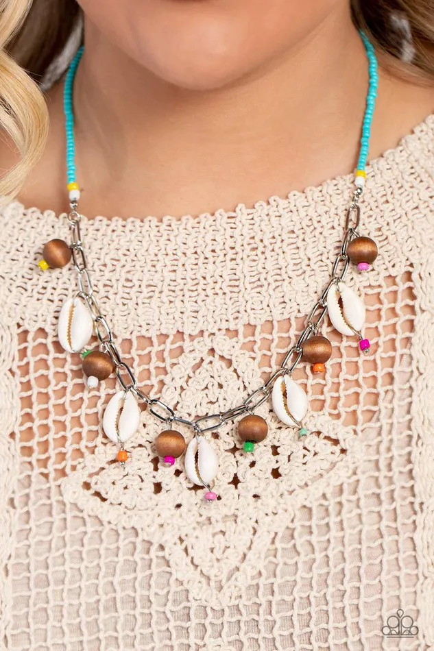 Paparazzi Jewelry Paparazzi Necklace BEACH for the Sun Blue Necklaces