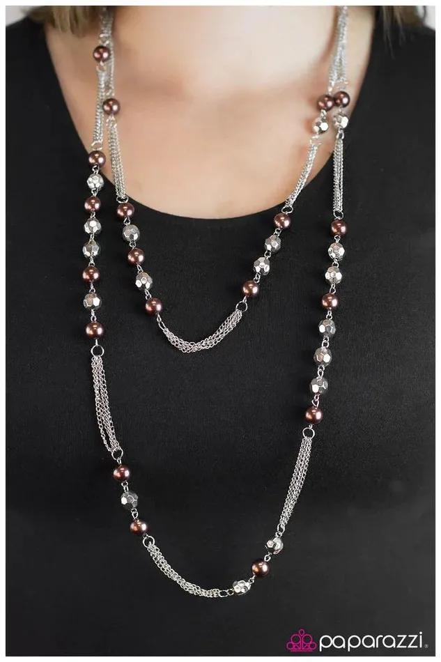 Paparazzi Jewelry Paparazzi Necklace Harmonious Dissonance Brown Necklaces