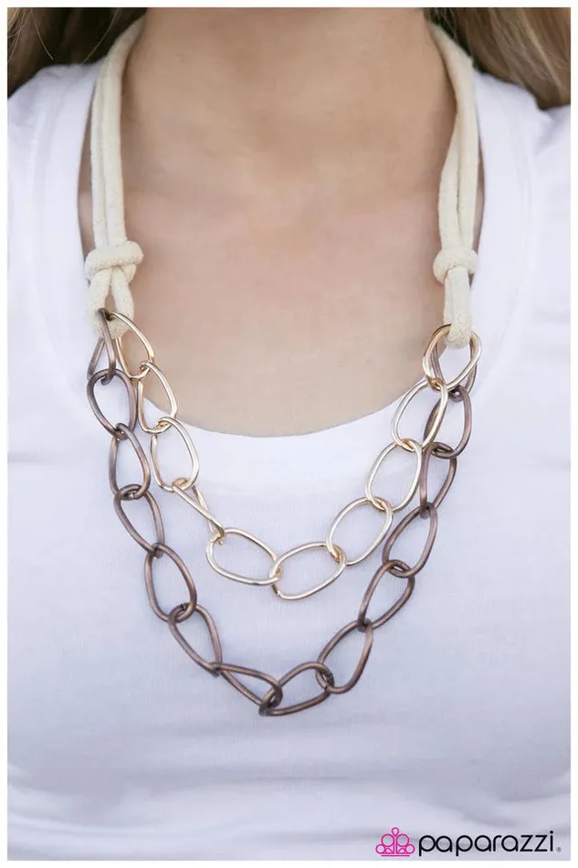 Paparazzi Jewelry Paparazzi Necklace Party On My Yacht Copper Necklaces