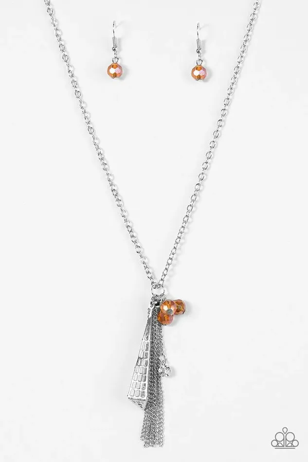Paparazzi Jewelry Paparazzi Necklace Passports and Paris Orange Necklaces