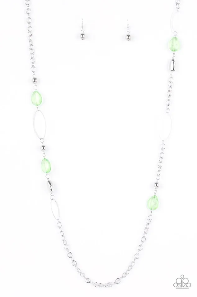 Paparazzi Jewelry Paparazzi Necklace SHEER As Fate Green Necklaces Paparazzi Jewelry Paparazzi Necklace SHEER As Fate Green Necklaces